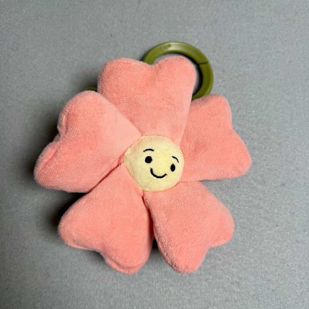 Jellycat Fleury Petunia Soother Lovey Security Blanket - Retired Pink Green Rare